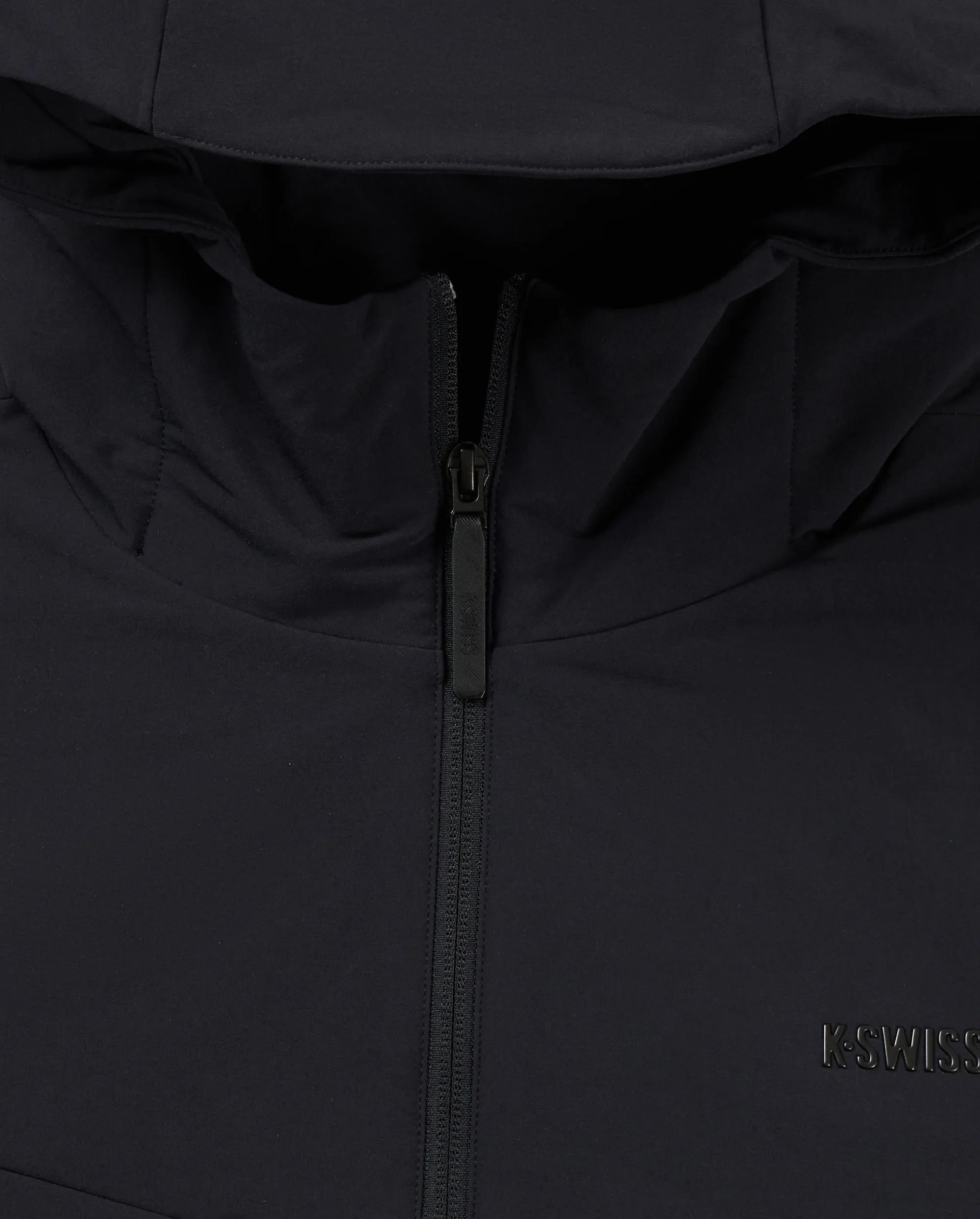 1010706-008 | MEN'S K-SWISS LOGO STAND COLLAR JACKET | BLACK