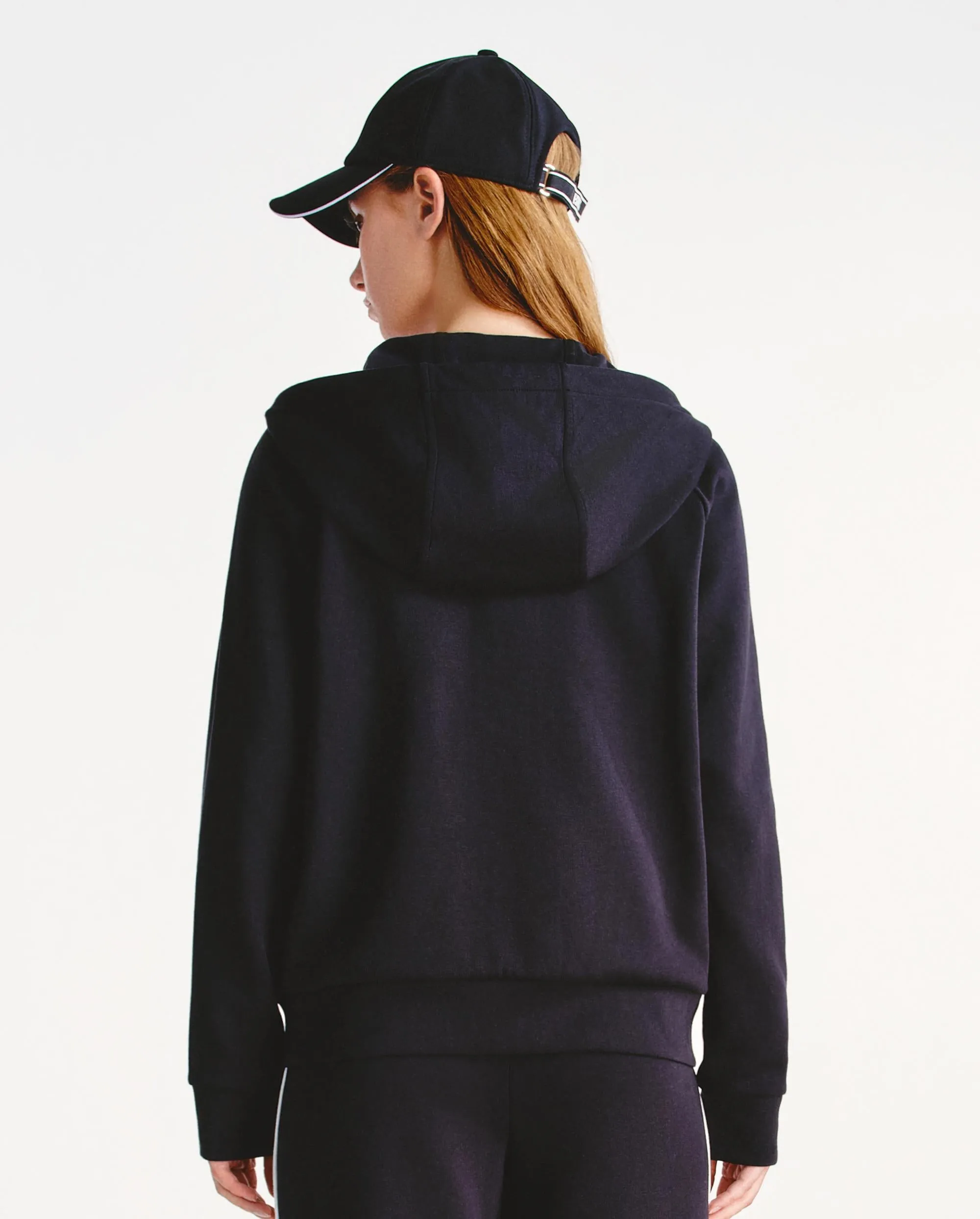 1911510-008 | WOMEN'S K-SWISS LOGO COLOR BLOCKS HOODED JACKET | BLACK