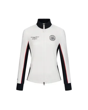 1911549-161 | WOMEN'S LOGO COLOR BLOCKS STAND COLLAR JACKET | WHITE