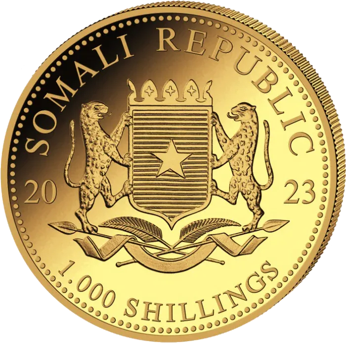 1oz Gold Somalia Elephant 2023