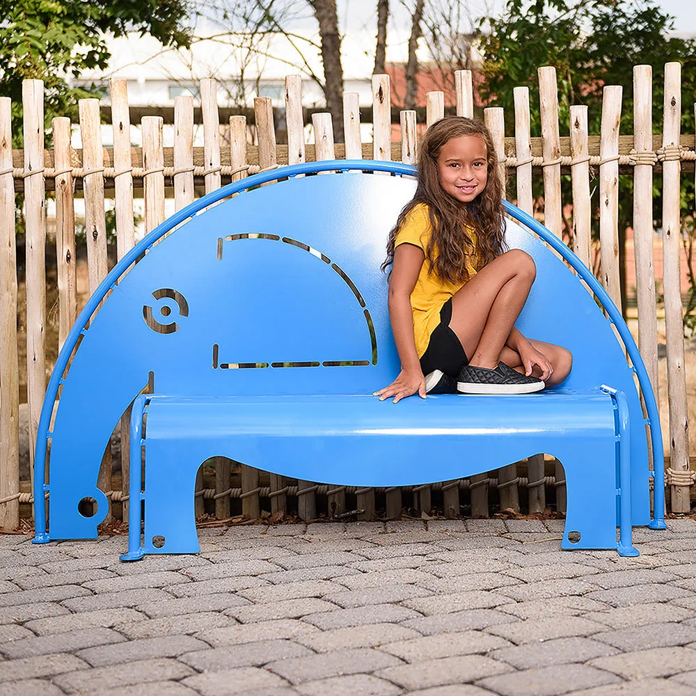 4' Elephant Bench - Surface Mounted