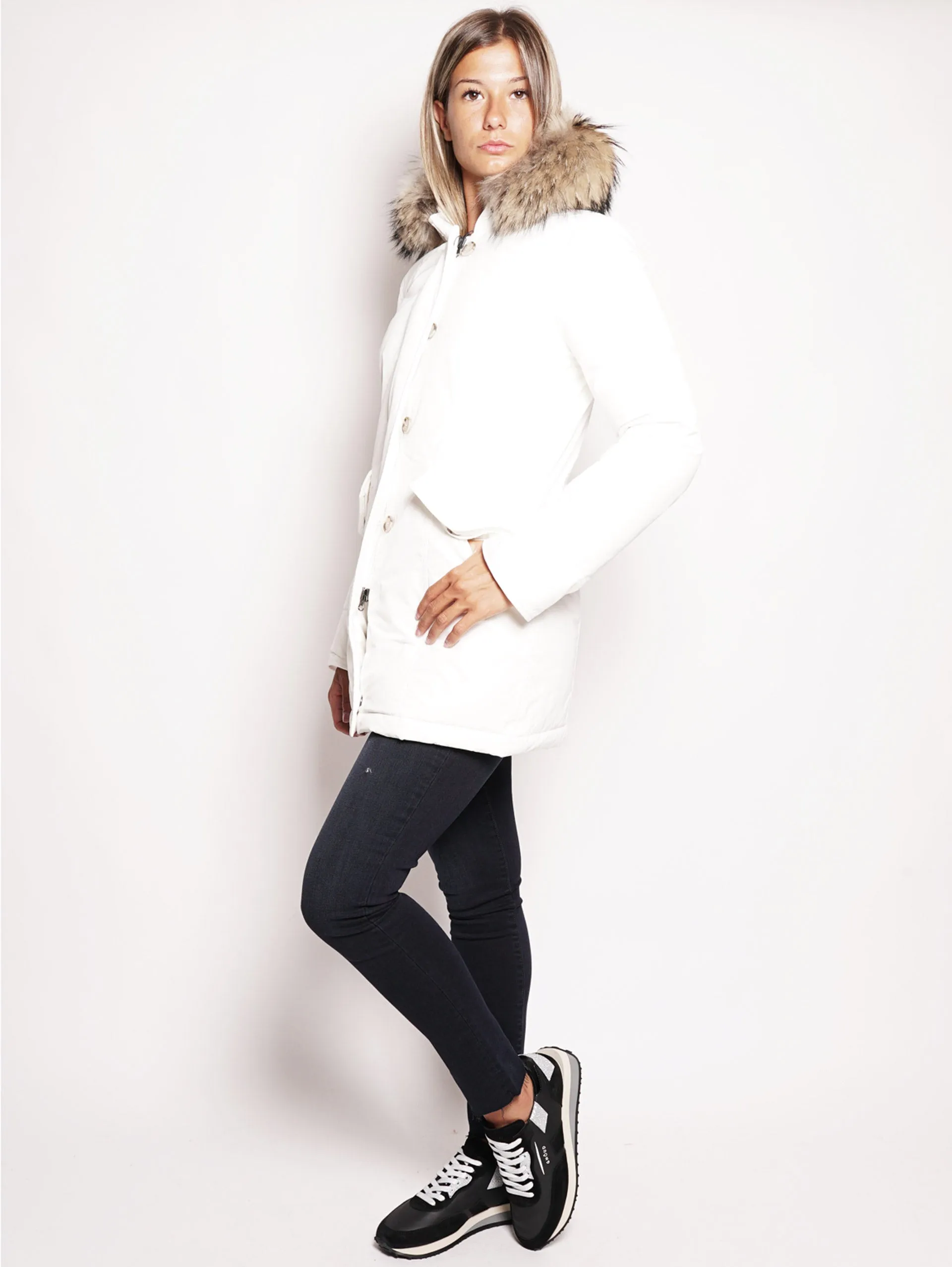 Arctic Parka in White Shape Memory