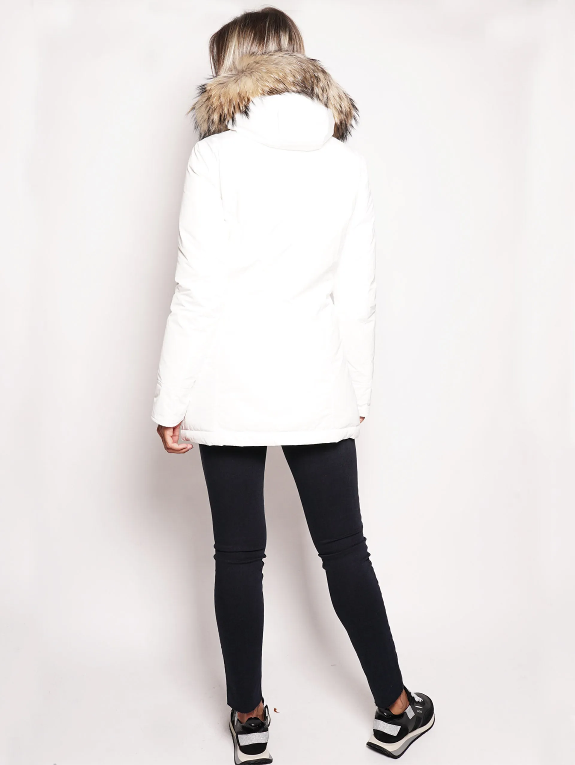 Arctic Parka in White Shape Memory