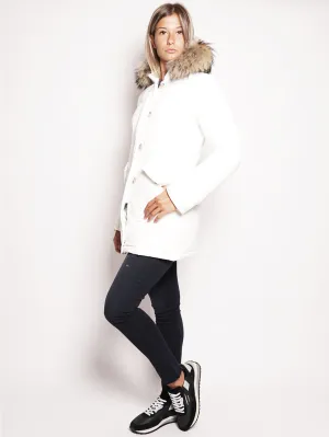 Arctic Parka in White Shape Memory