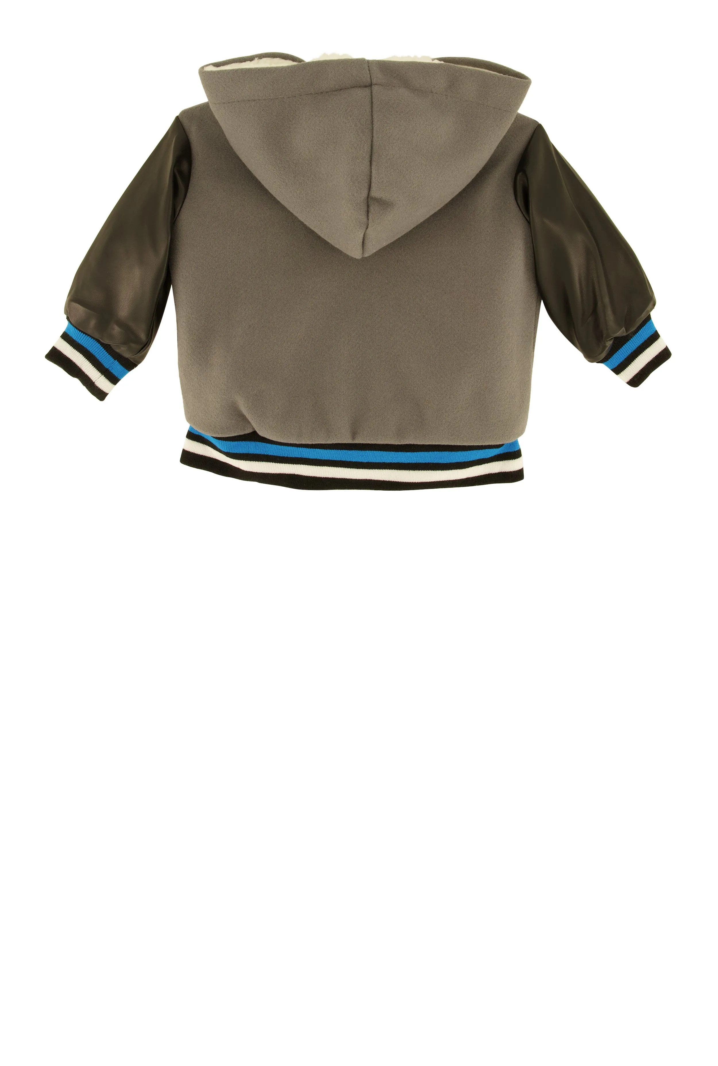 Baby Boys 0-9M Color Blocked Hooded Varsity Jacket