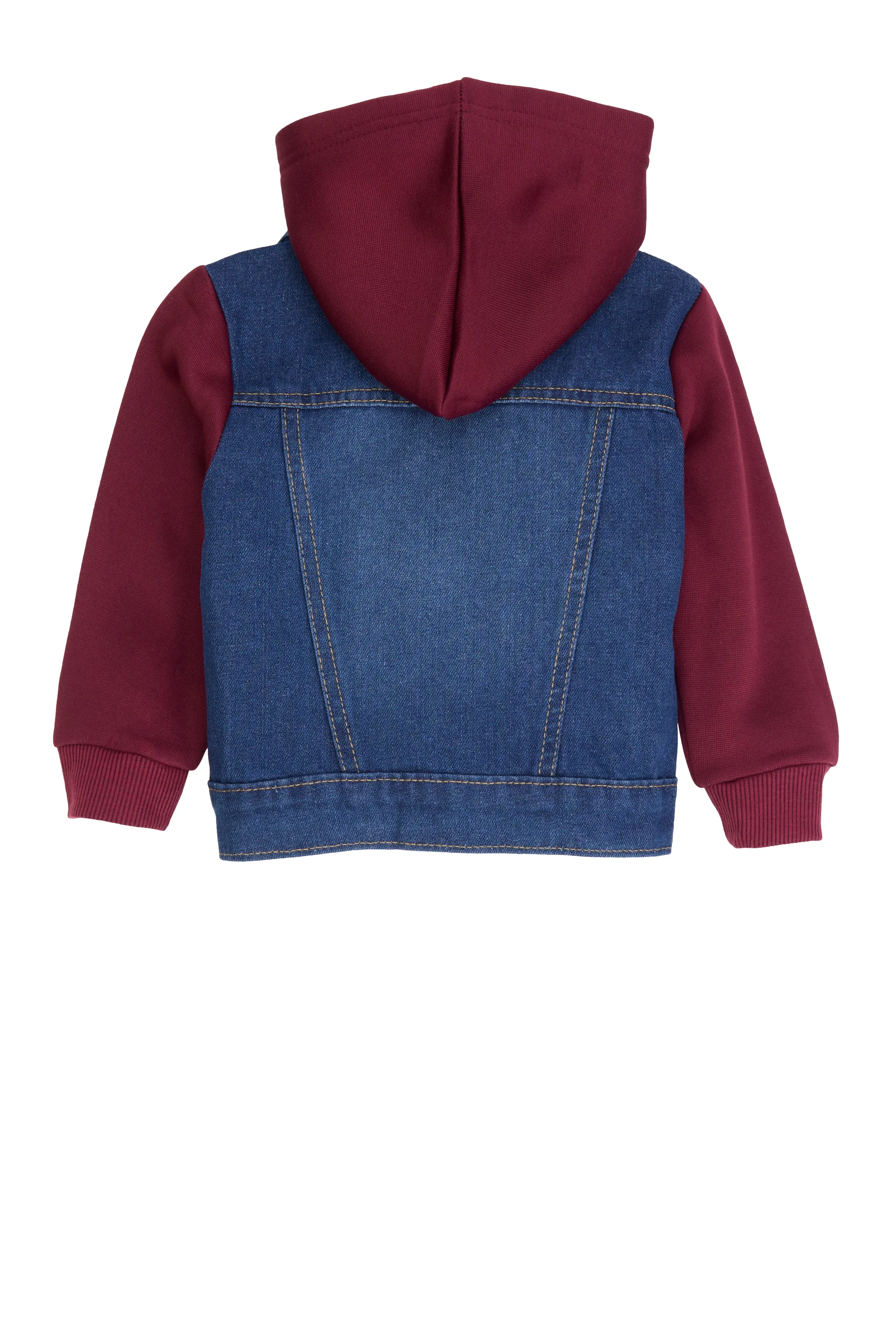 Baby Boys 12-24M Fleece Lined Hooded Denim Jacket