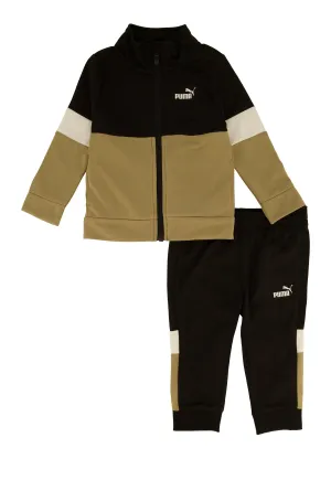Baby Boys 12-24M Puma Color Block Zip Front Track Jacket and Joggers