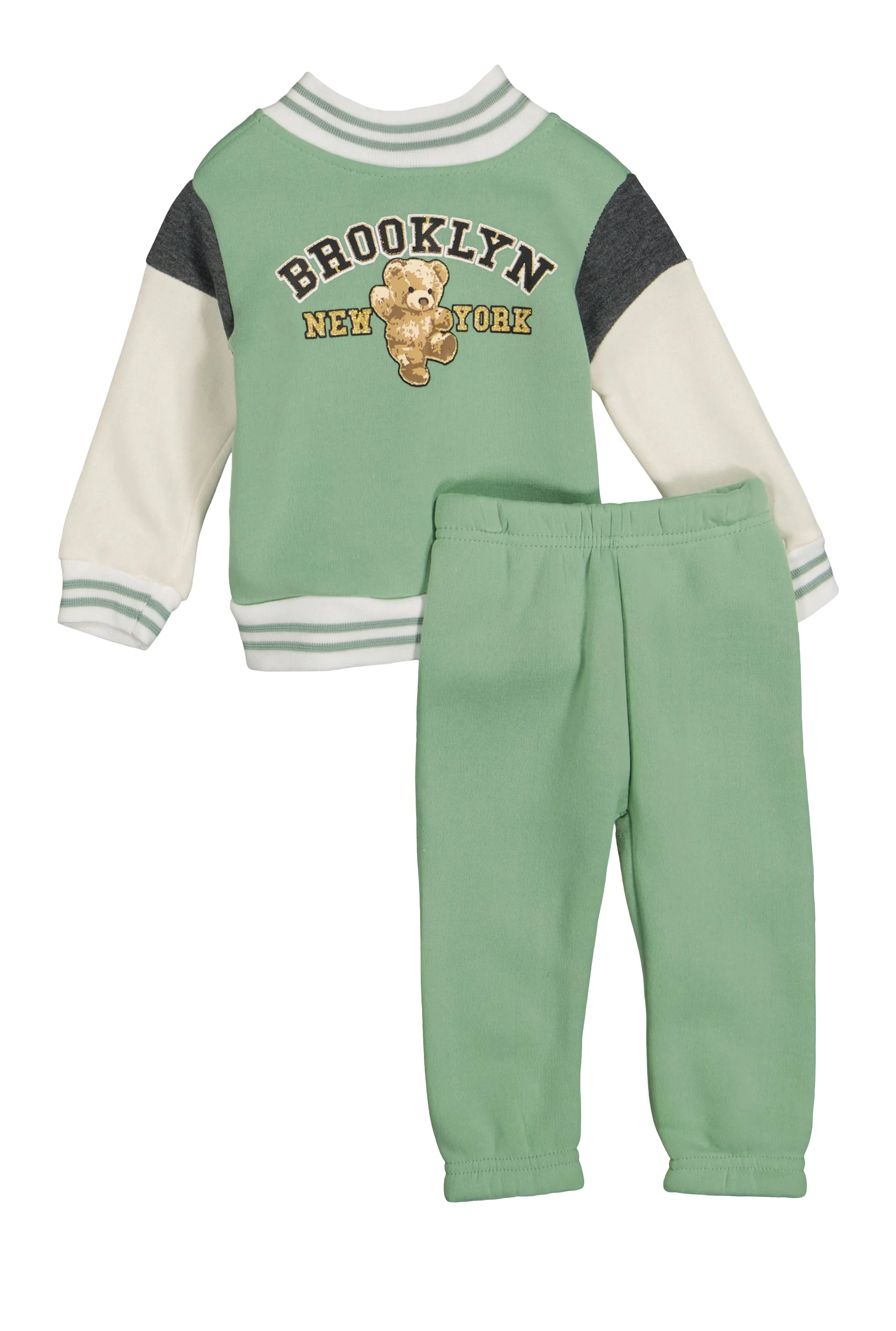 Baby Girls 12-24M Brooklyn New York 98 Bear Jacket and Sweatpants