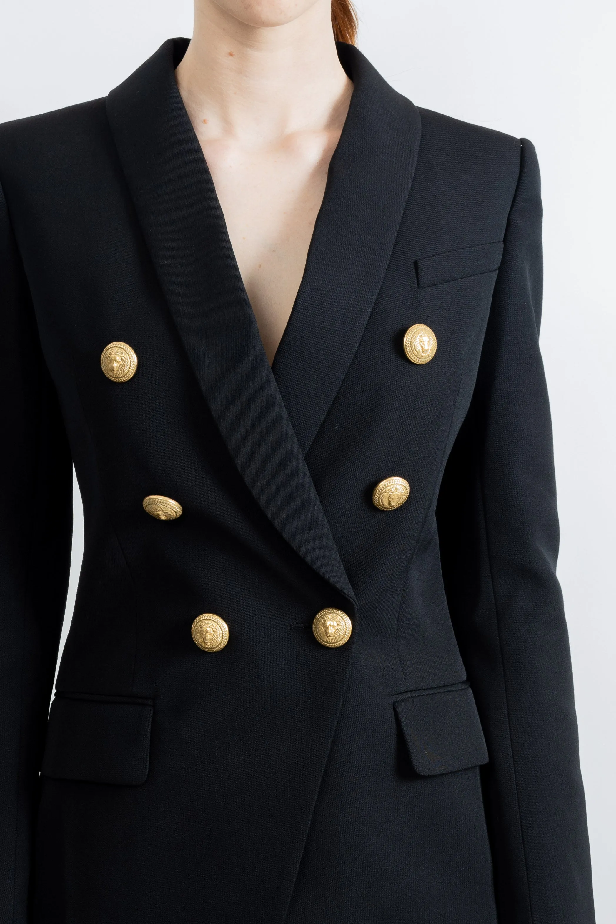 Balmain Women Classic 6-Button Jacket Black