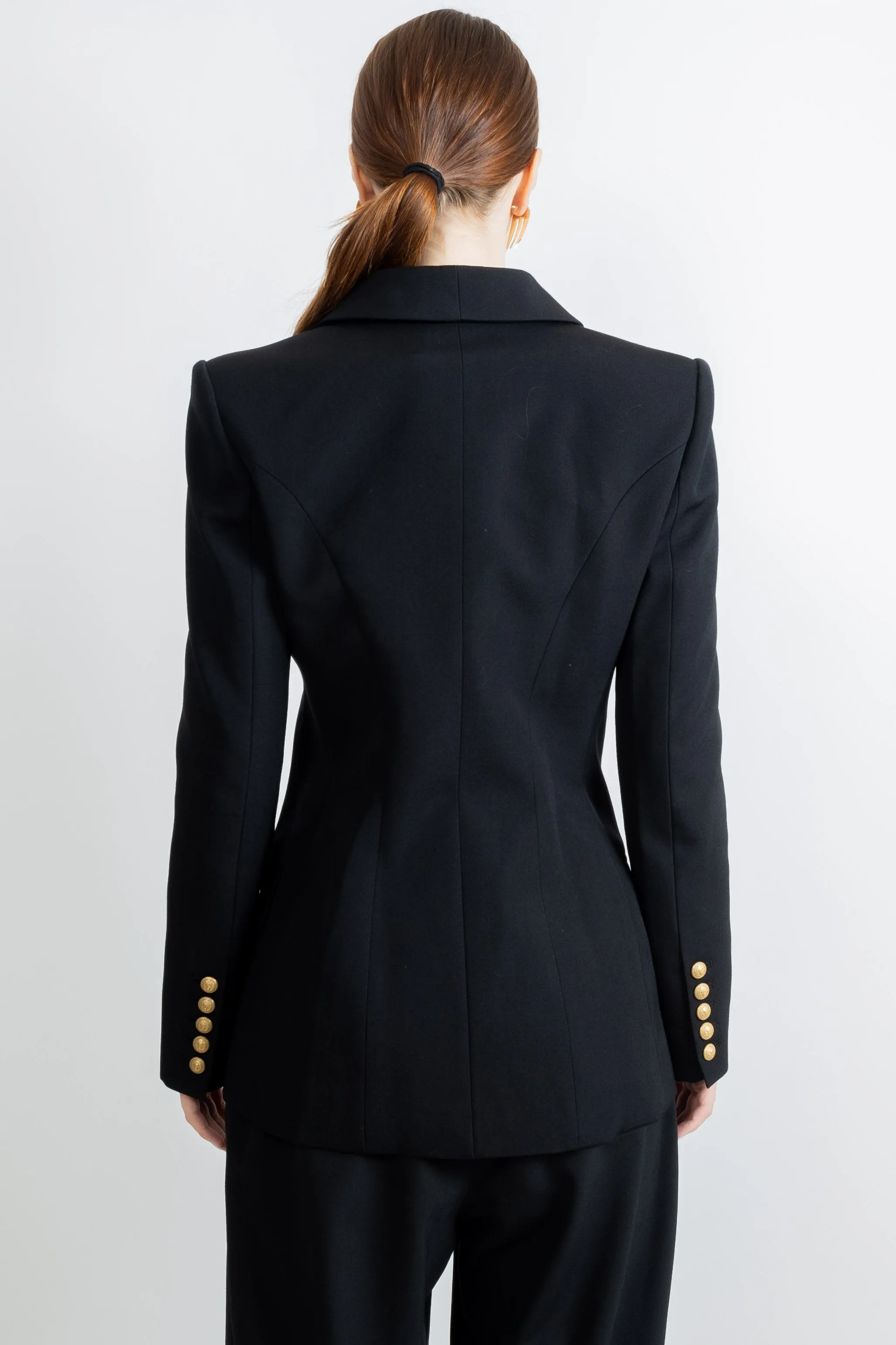 Balmain Women Classic 6-Button Jacket Black