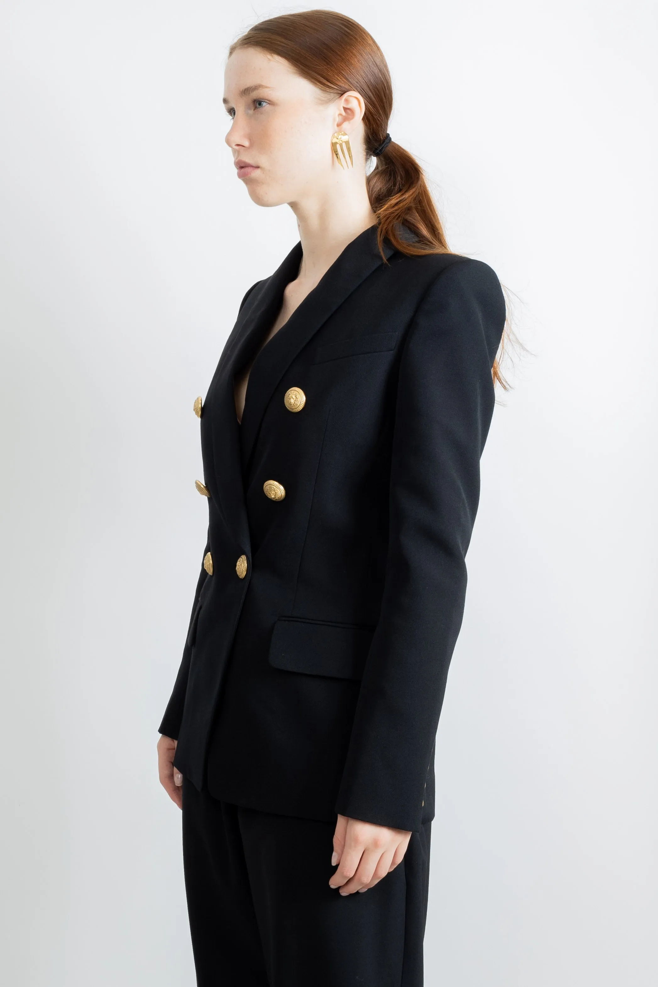 Balmain Women Classic 6-Button Jacket Black