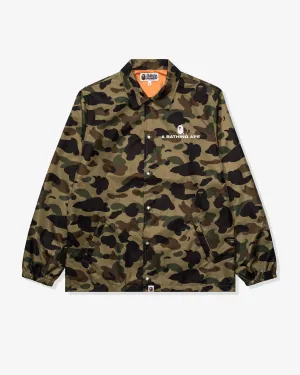 BAPE 1ST CAMO NYLON TWILL COACH JACKET