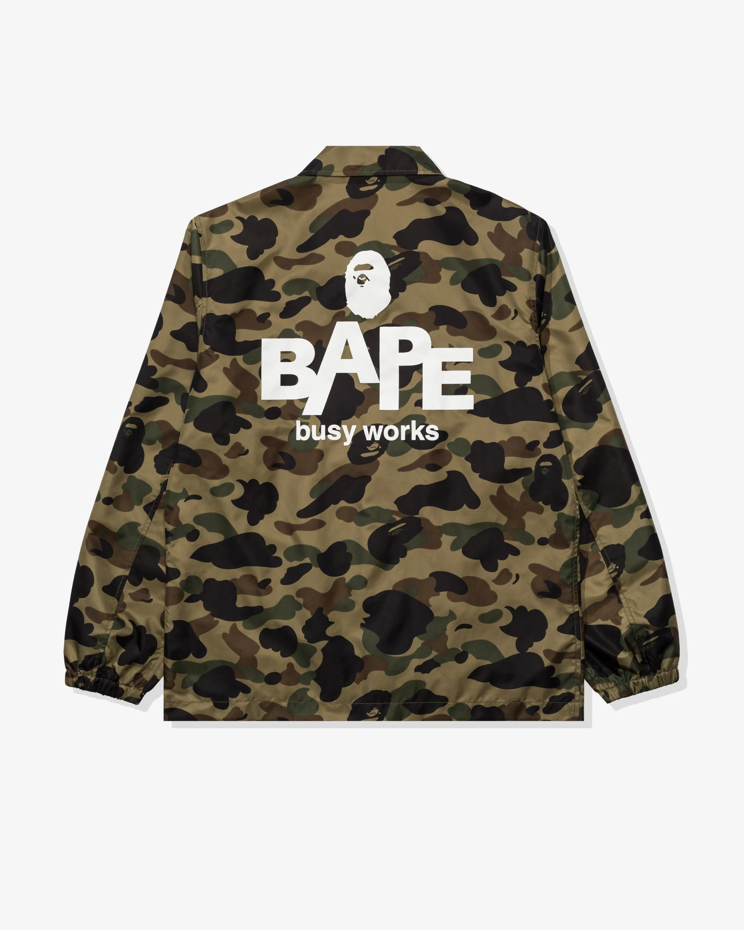 BAPE 1ST CAMO NYLON TWILL COACH JACKET