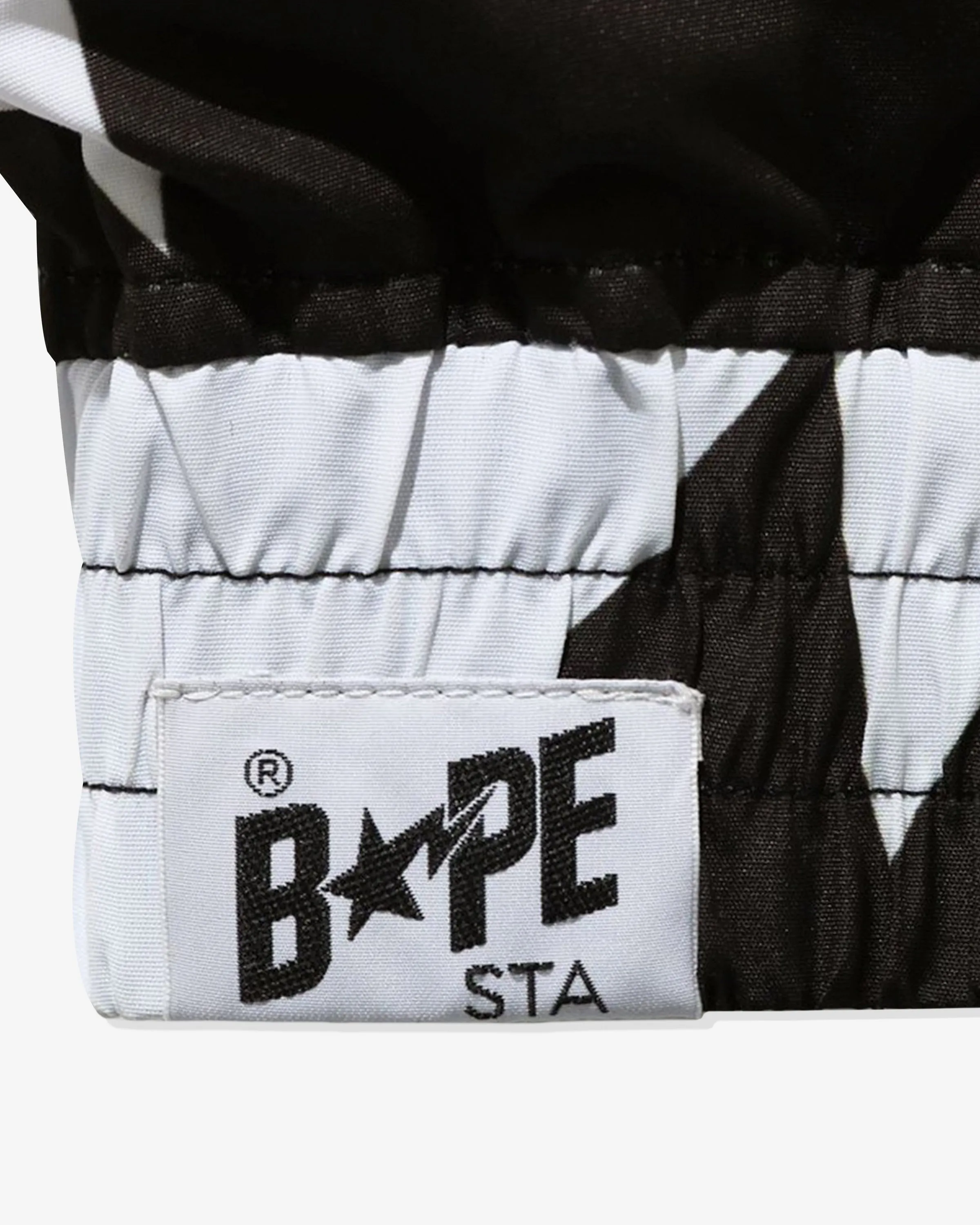BAPE STA PATTERN DOWN JACKET - BLACK
