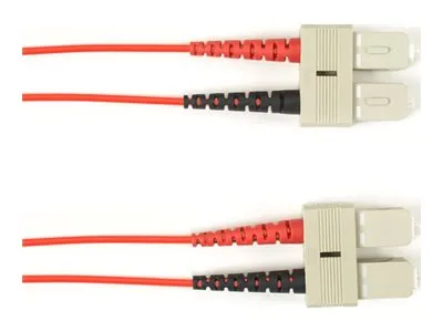 Black Box - Patch cable - SC multi-mode (M) to SC multi-mode (M) - 3.04 m - fiber optic - 50 / 125 micron - OM3 - halogen-free FOLZH10-SCSC-RD-10