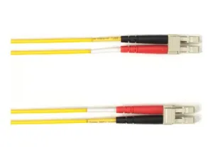 Black Box - Patch cable - TAA Compliant - LC multi-mode (M) to LC multi-mode (M) - 14.9 m - fiber optic - duplex - 50 / 125 micron FOLZHM4-LCLC-YL-49