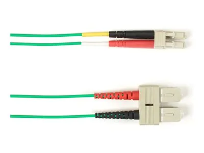 Black Box - Patch cable - TAA Compliant - SC multi-mode (M) to LC multi-mode (M) - 10.1 m - fiber optic - 50 / 125 micron - OM4 FOLZHM4-SCLC-GN-33