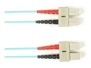 Black Box - Patch cable - TAA Compliant - SC multi-mode (M) to SC multi-mode (M) - 2.13 m - fiber optic - duplex - 50 / 125 micron FOLZHM4-SCSC-RD-7