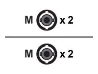 Black Box - Patch cable - TAA Compliant - ST multi-mode (M) to ST multi-mode (M) - 5.18 m - fiber optic - duplex - 62.5 / 125 FOLZH62-STST-WH-17