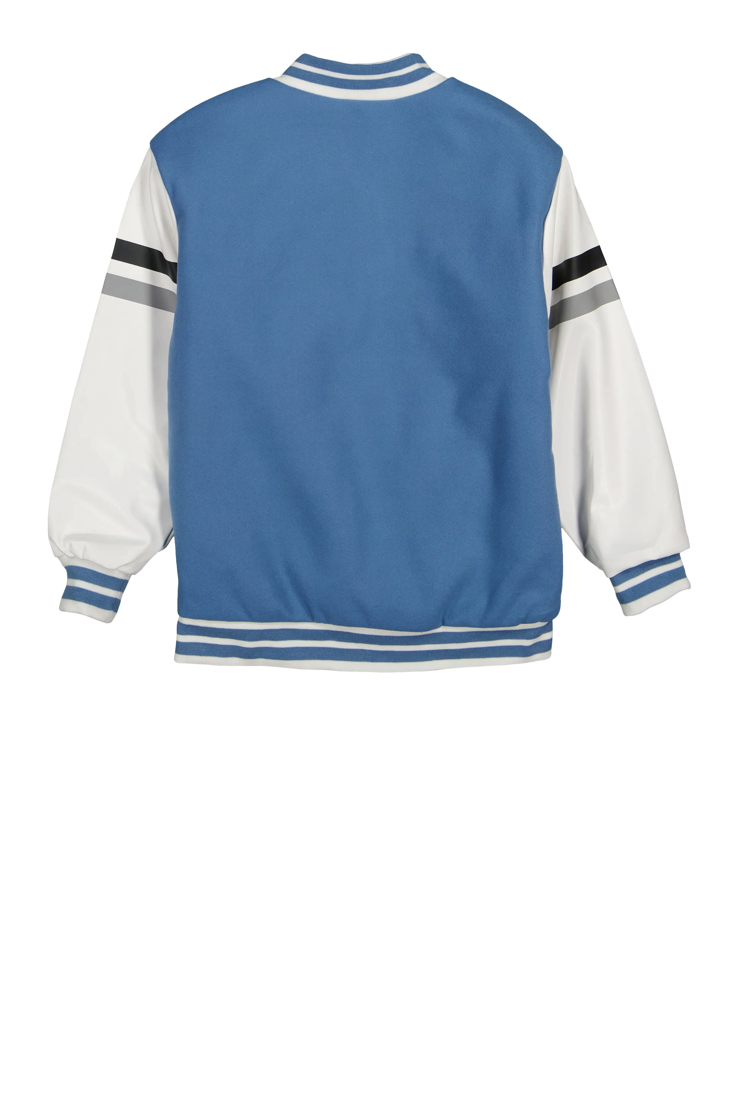 Boys Graphic Chenille Patch Varsity Jacket
