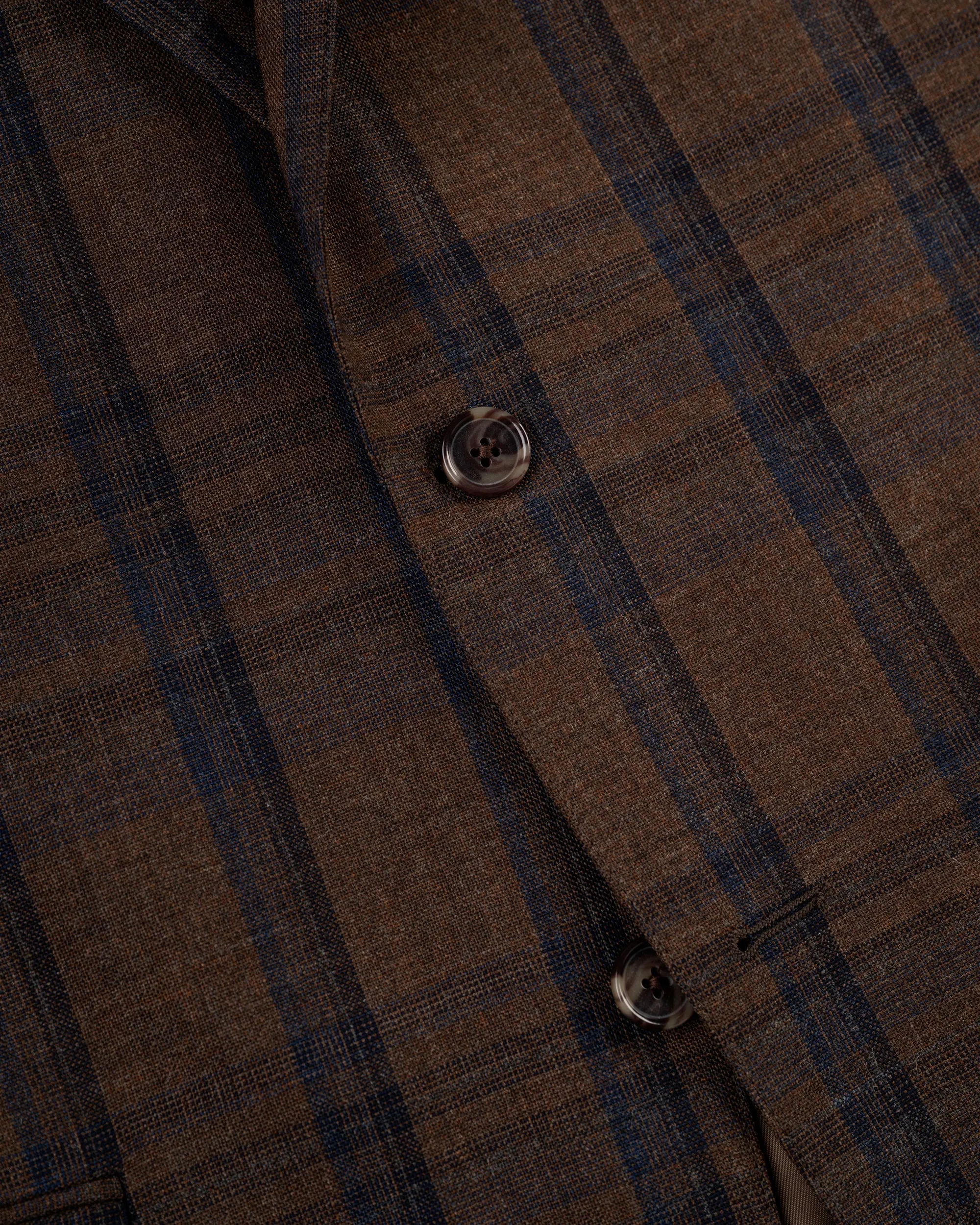 BROWN/NAVY WINDOWPANE SPORT COAT