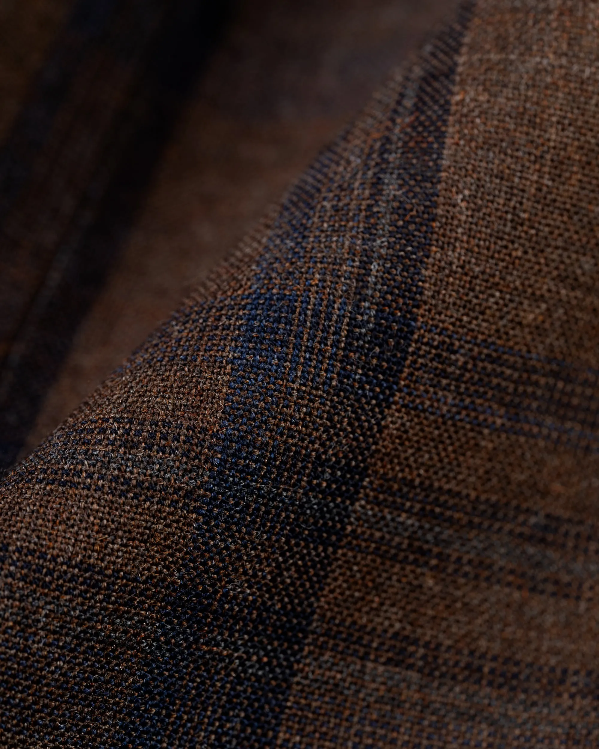 BROWN/NAVY WINDOWPANE SPORT COAT