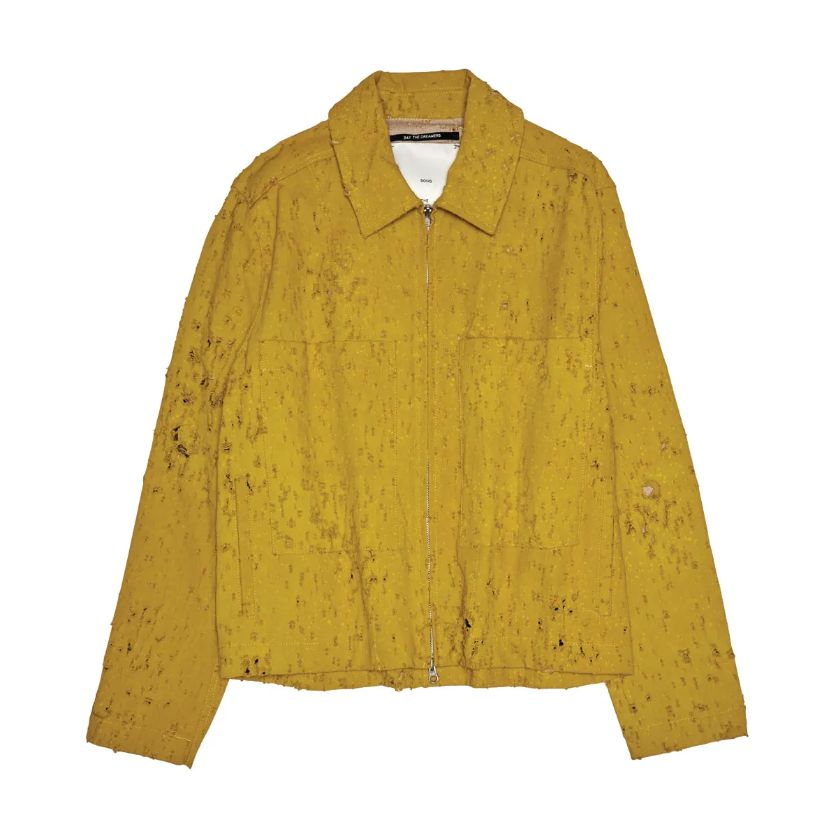 Bullet Hole Denim Jacket 'Mustard'