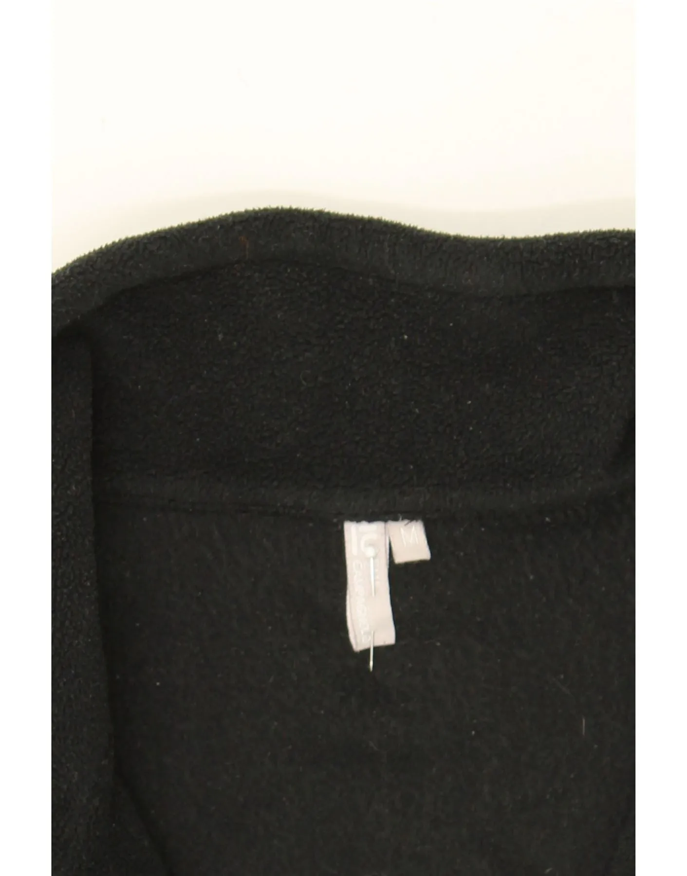CAMPAGNOLO Womens Fleece Jacket UK 14 Medium Black Floral Polyester