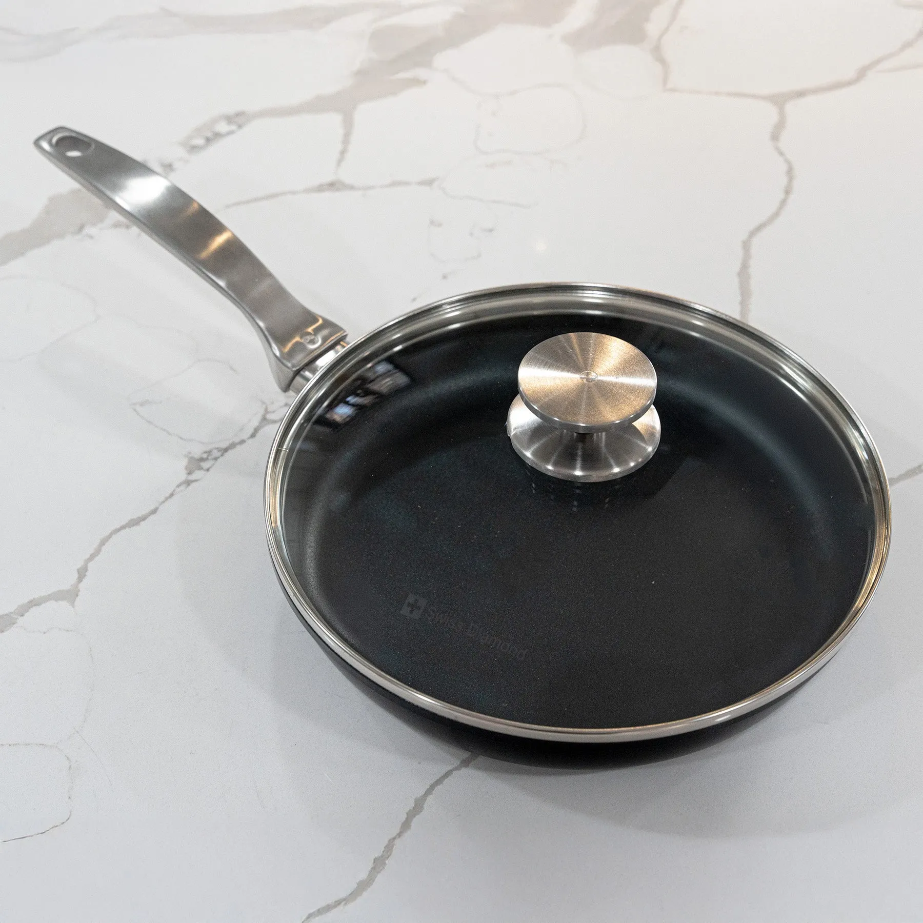CHD Nonstick Fry Pan with Glass Lid