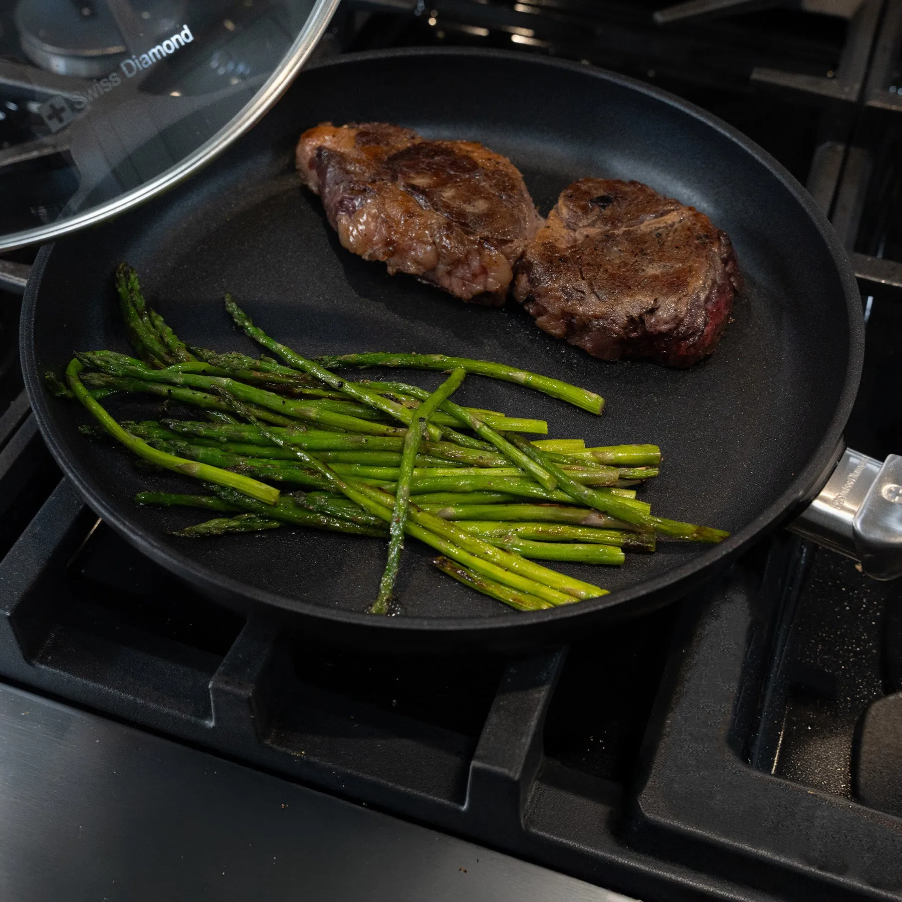 CHD Nonstick Fry Pan with Glass Lid