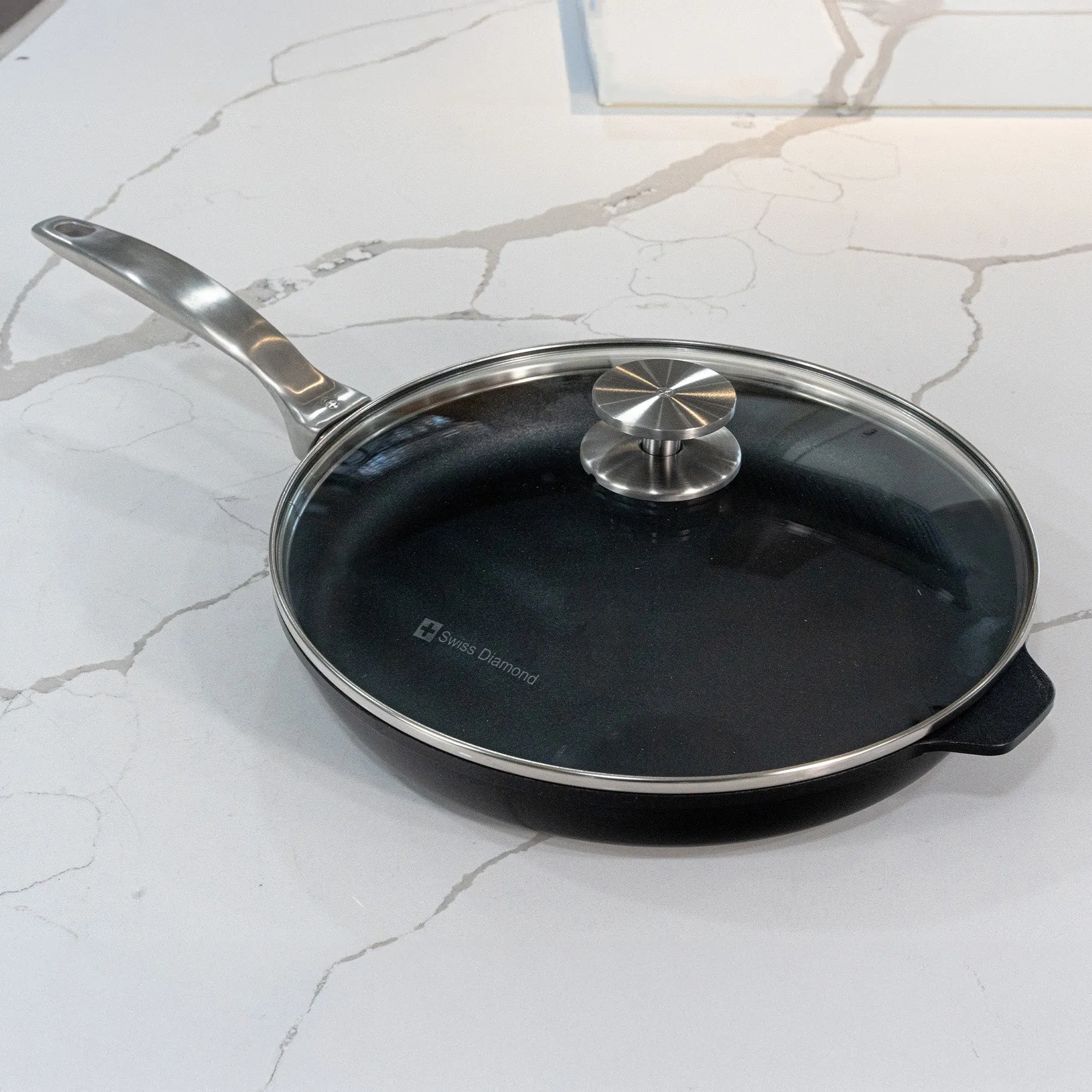 CHD Nonstick Fry Pan with Glass Lid