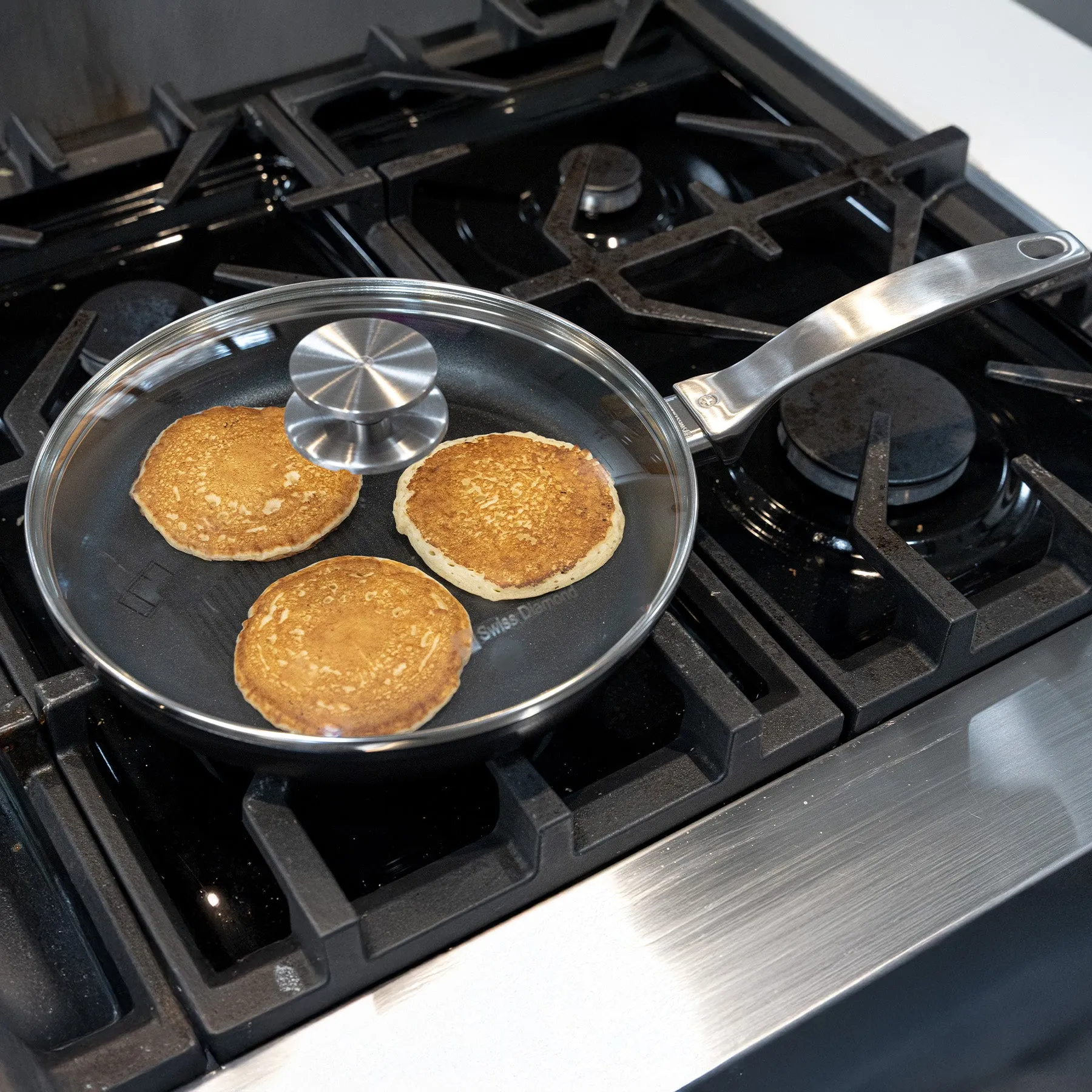 CHD Nonstick Fry Pan with Glass Lid