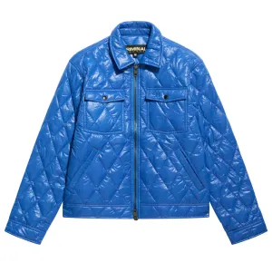 Criminal Damage Quilted Blouson Jacket - Blue
