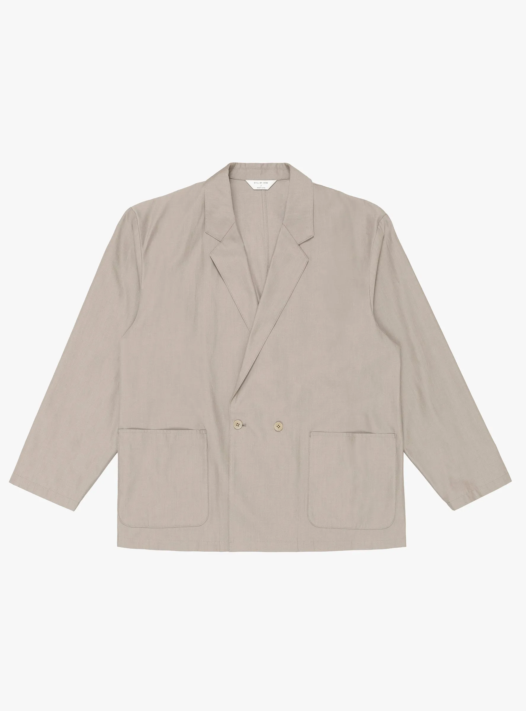 Cupro Mixed Easy Jacket Greige