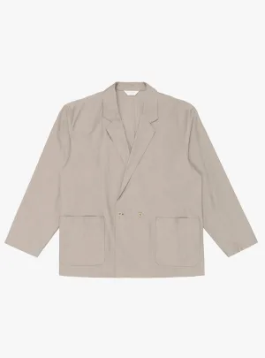 Cupro Mixed Easy Jacket Greige