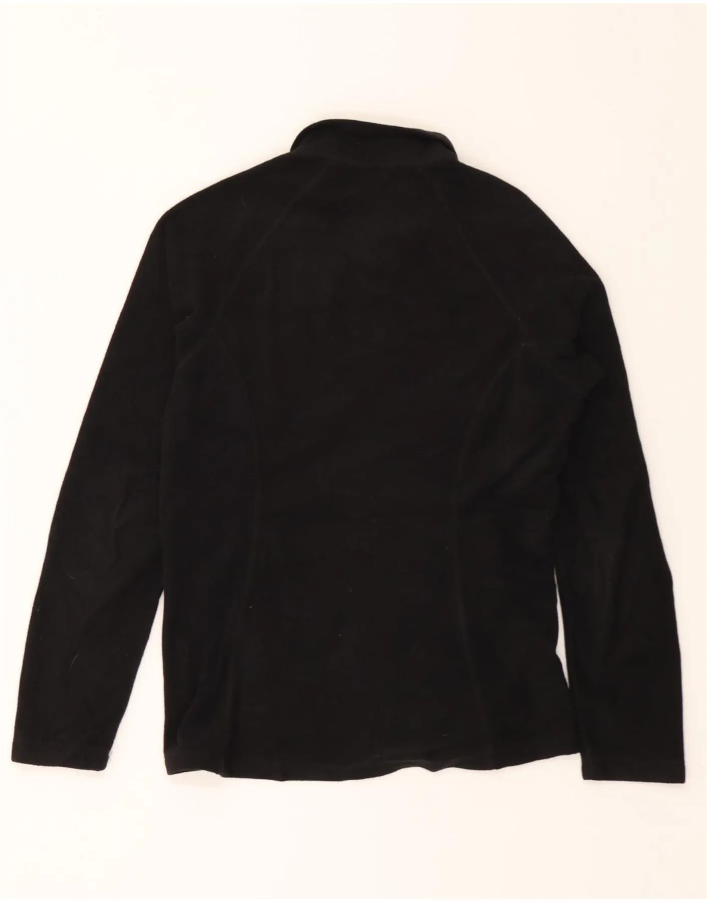 EDDIE BAUER Womens Fleece Jacket UK 10 Small Black Polyester