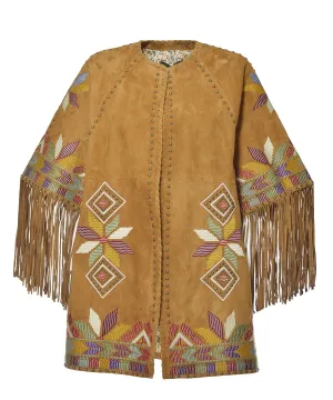 Etro Floral Embroidered Tassel Detailed Coat