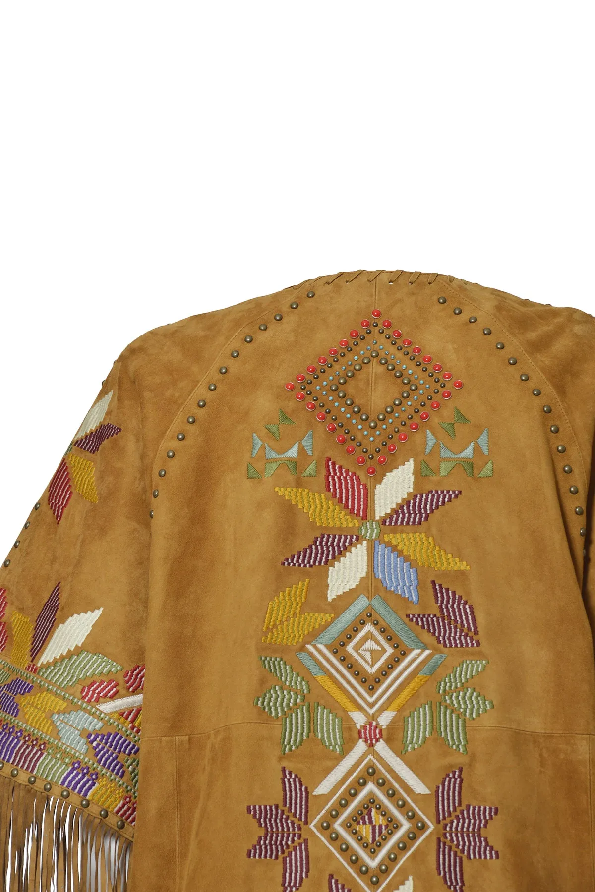 Etro Floral Embroidered Tassel Detailed Coat