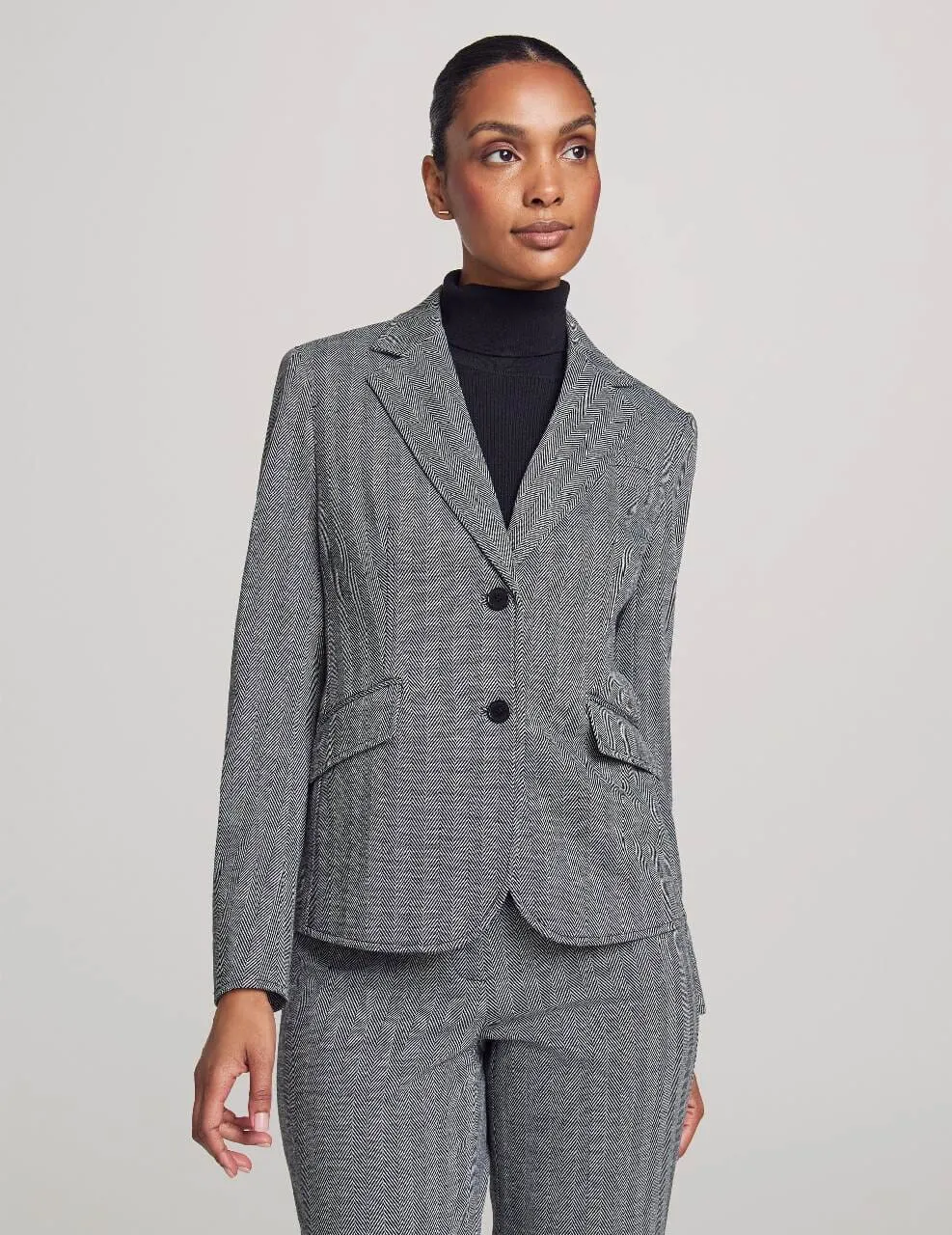 Executive Collection Two Button Blazer With Pants and Skirt- Sale