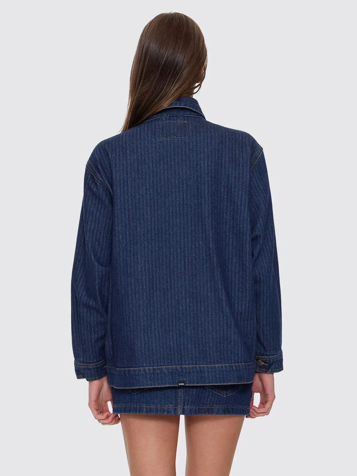 Hayden Jacket - Rib Rinsed Ink