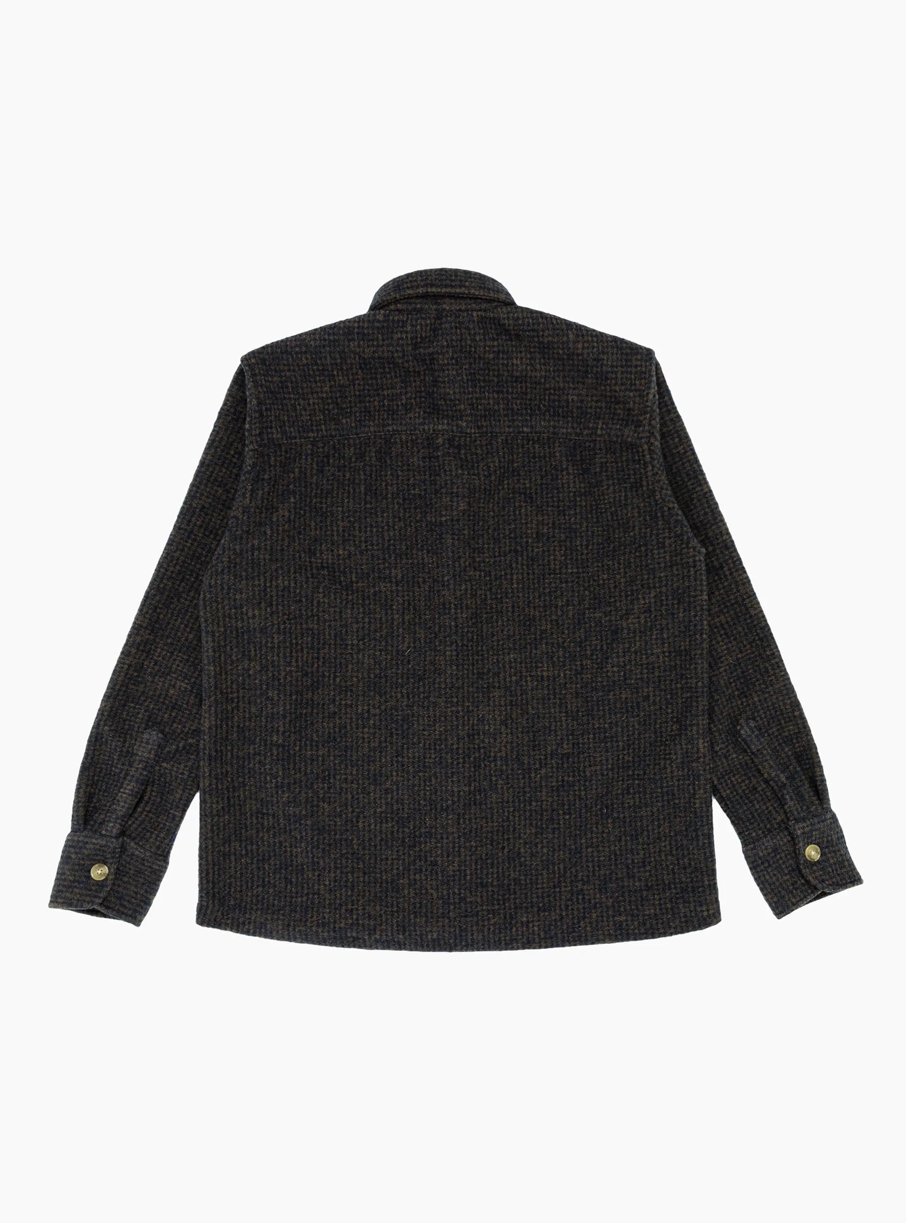Ivy Wool Overshirt Navy Check