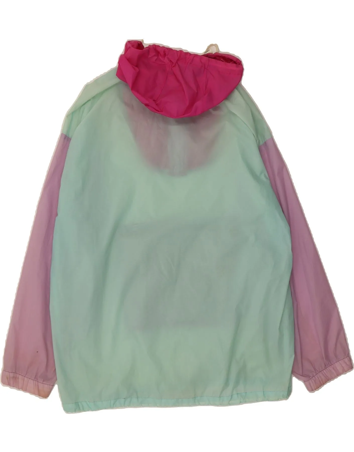 K-WAY Mens Pullover Rain Jacket UK 38 Medium Multicoloured Colourblock