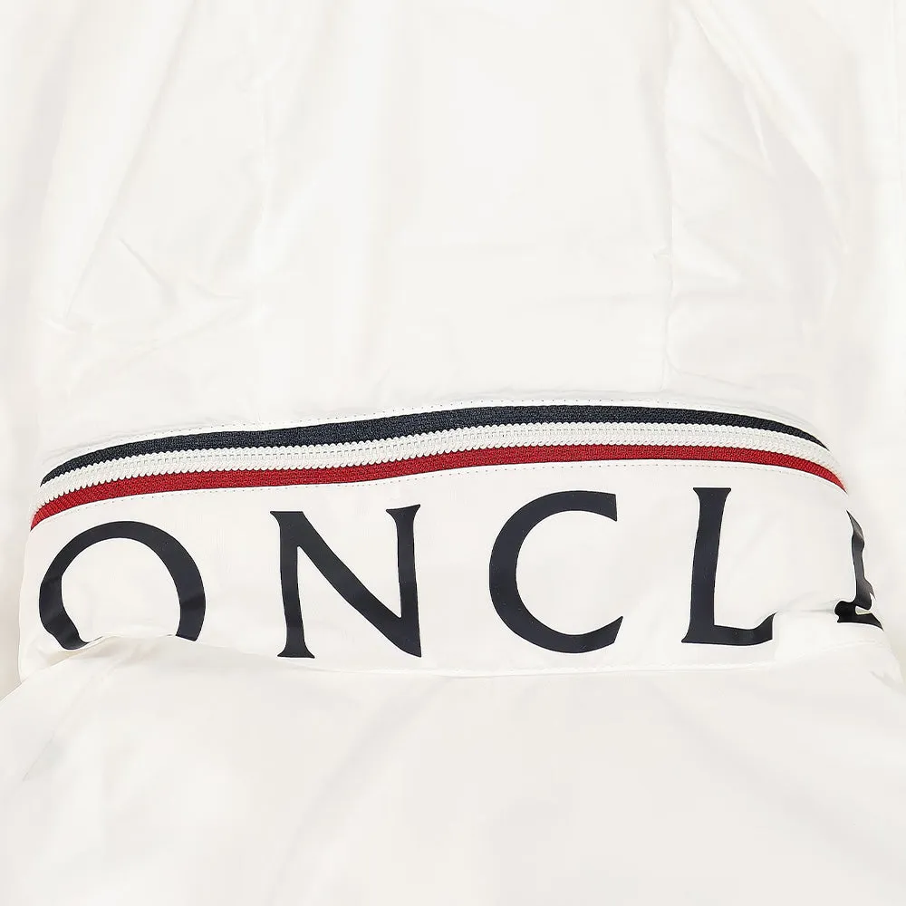 Kids Moncler Aidrian White Logo Jacket