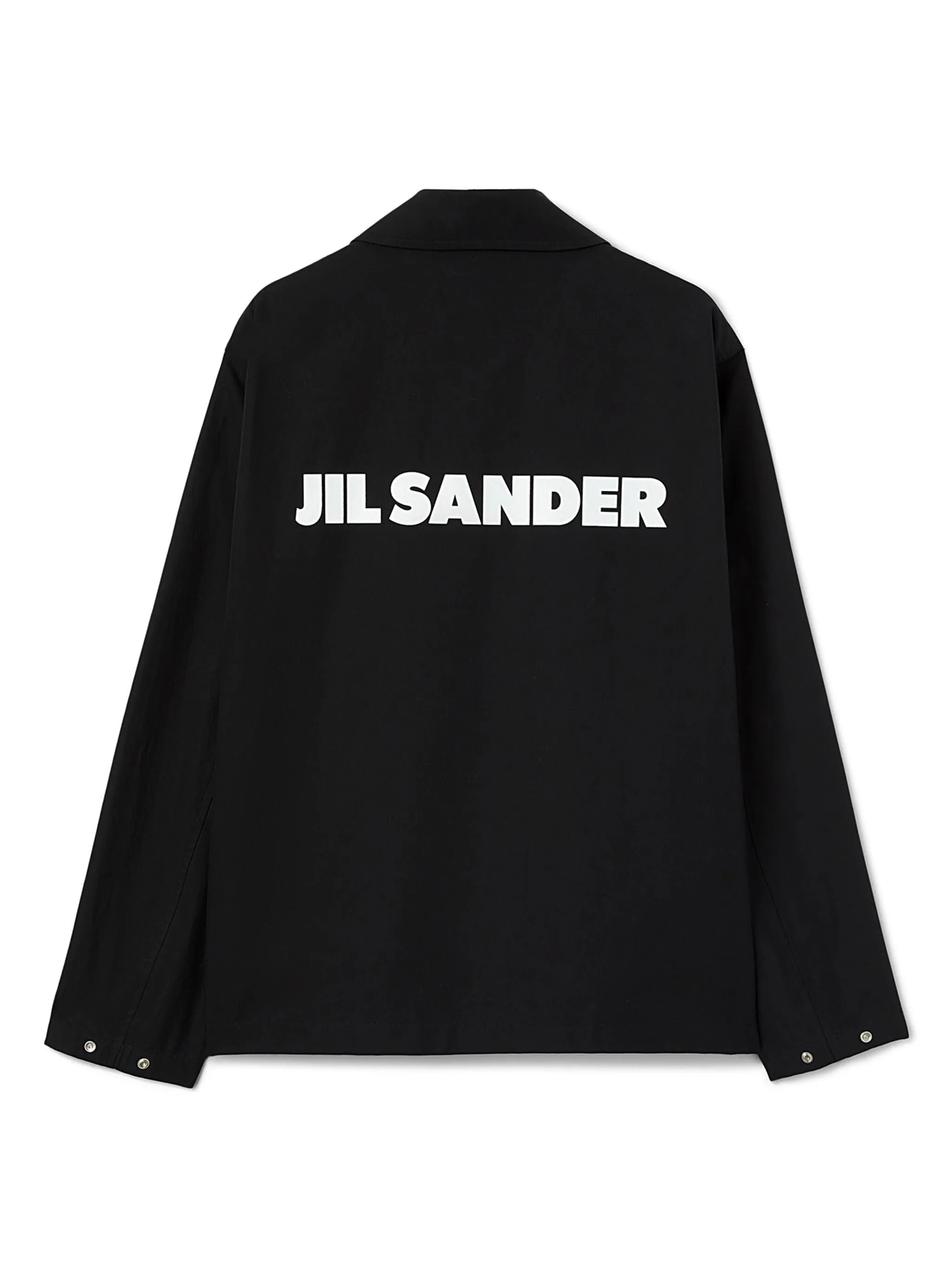 LOGO-PRINT COTTON SHIRT JACKET