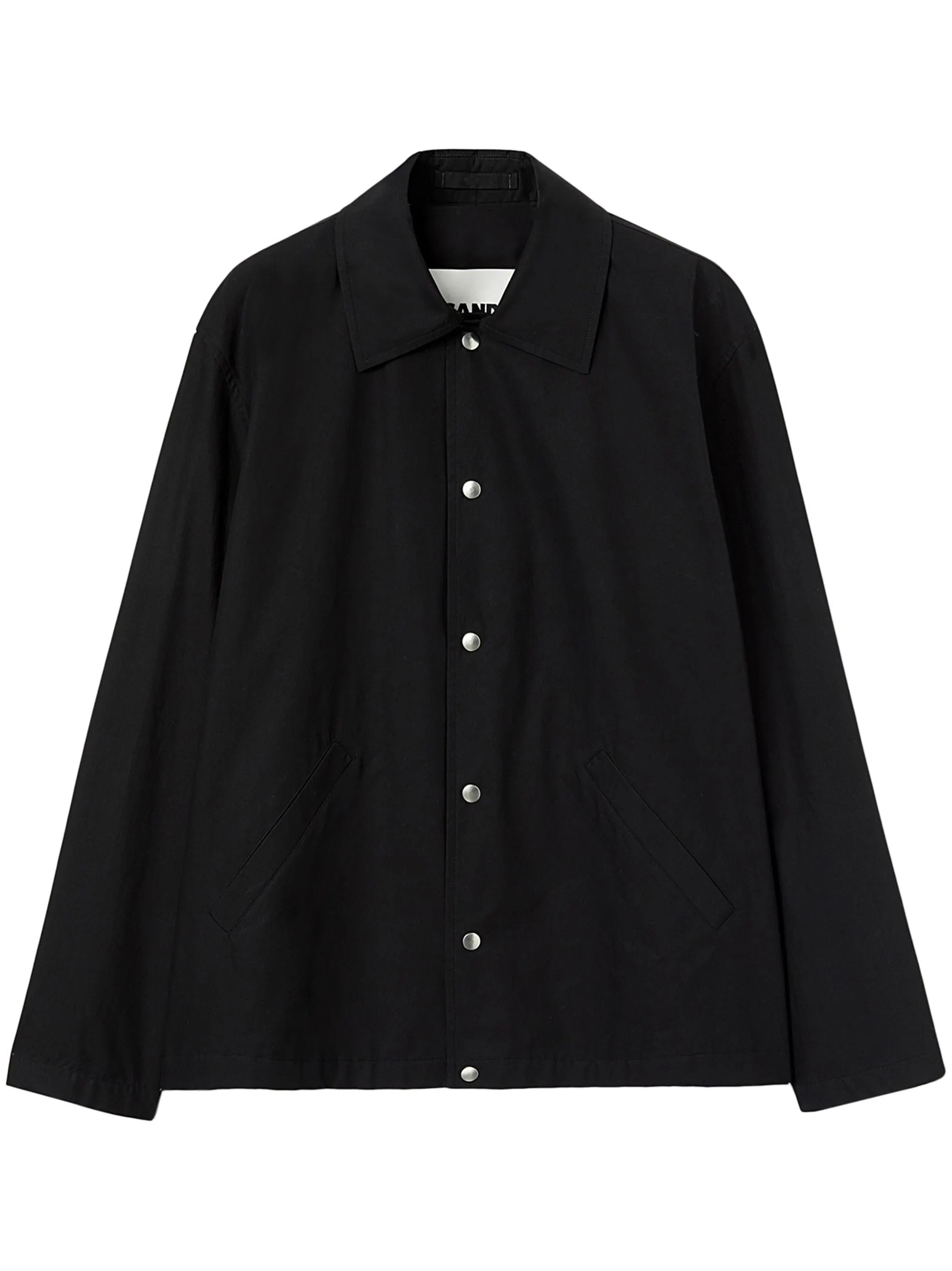 LOGO-PRINT COTTON SHIRT JACKET