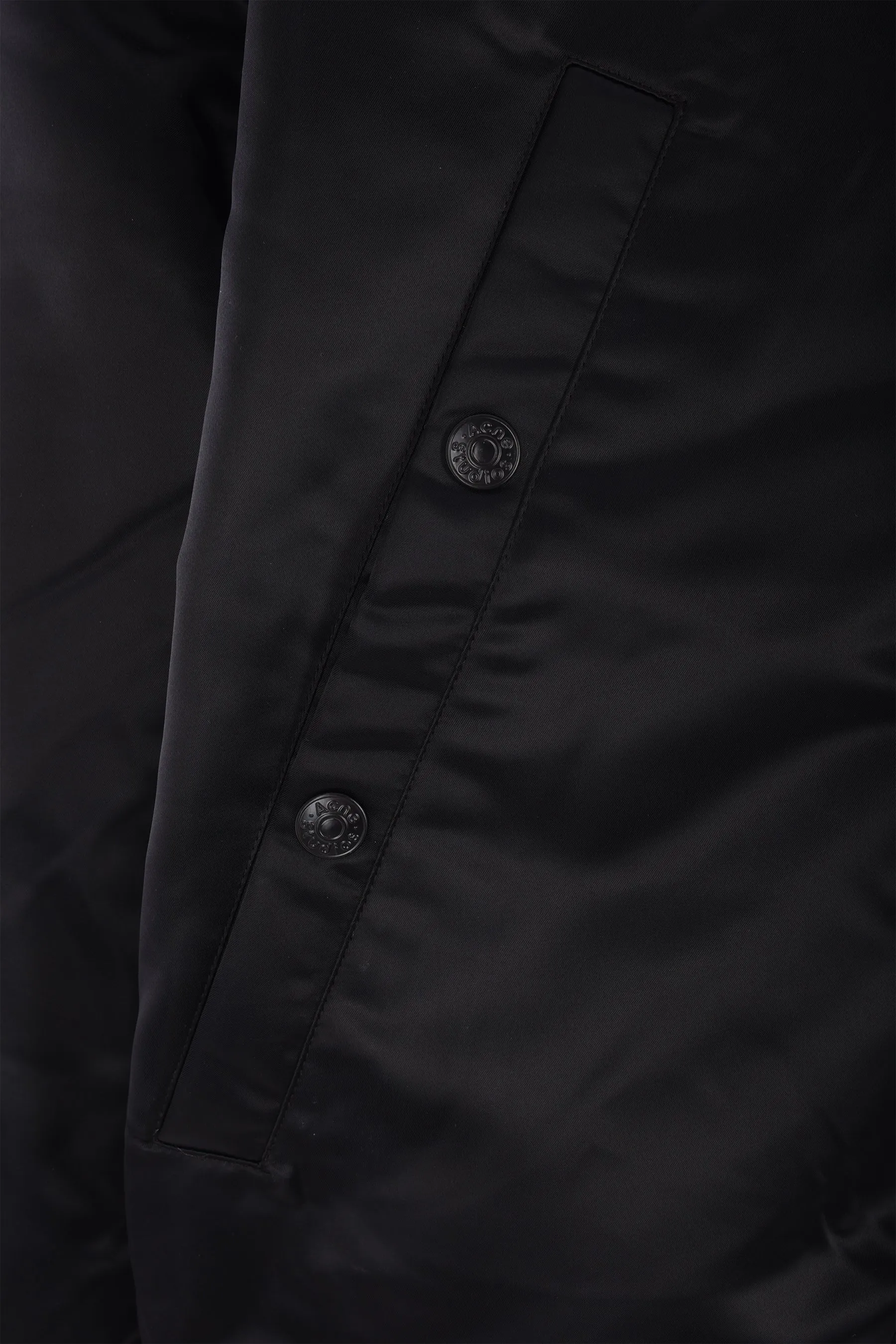 Logogram padded bomber jacket in nylon
