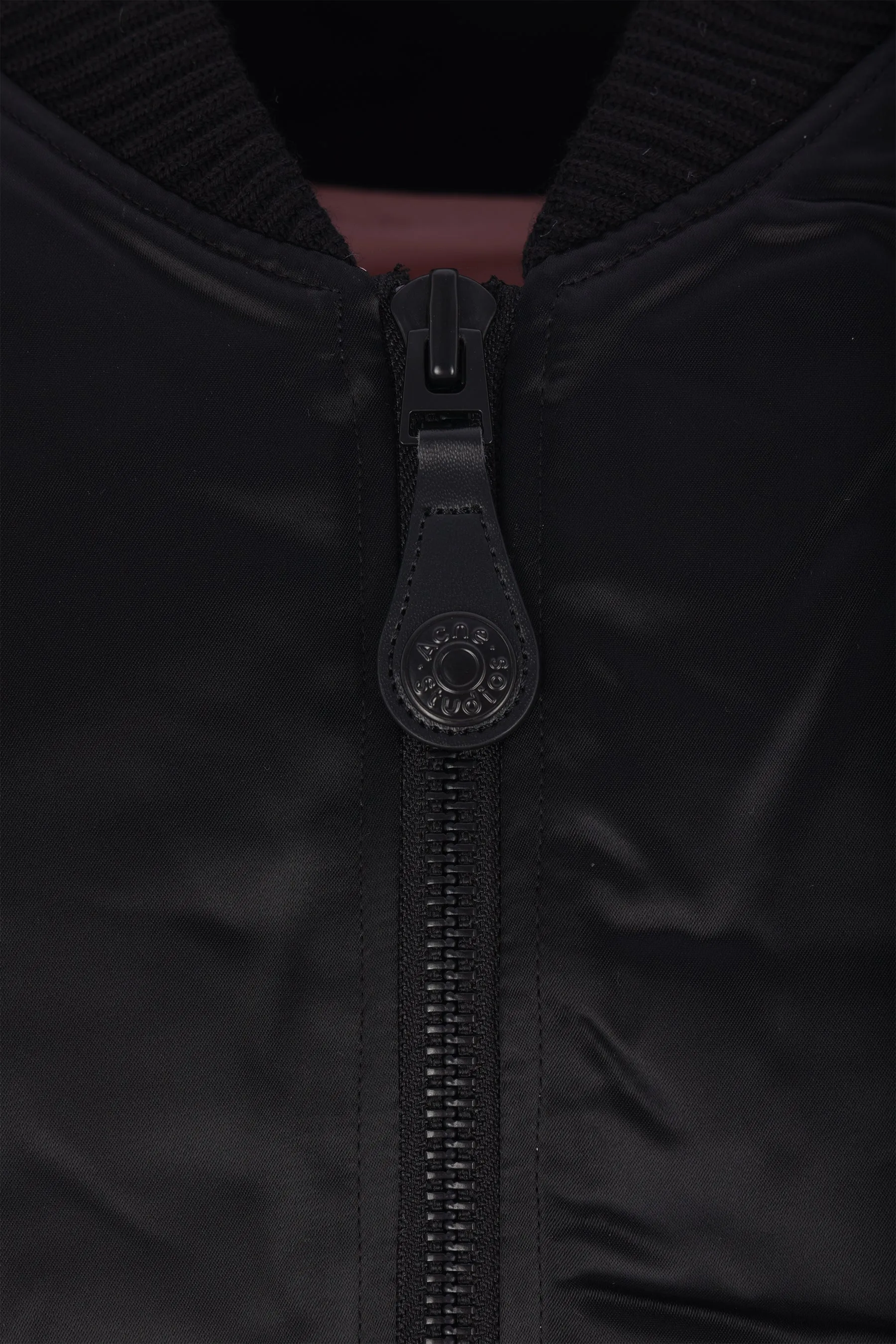 Logogram padded bomber jacket in nylon