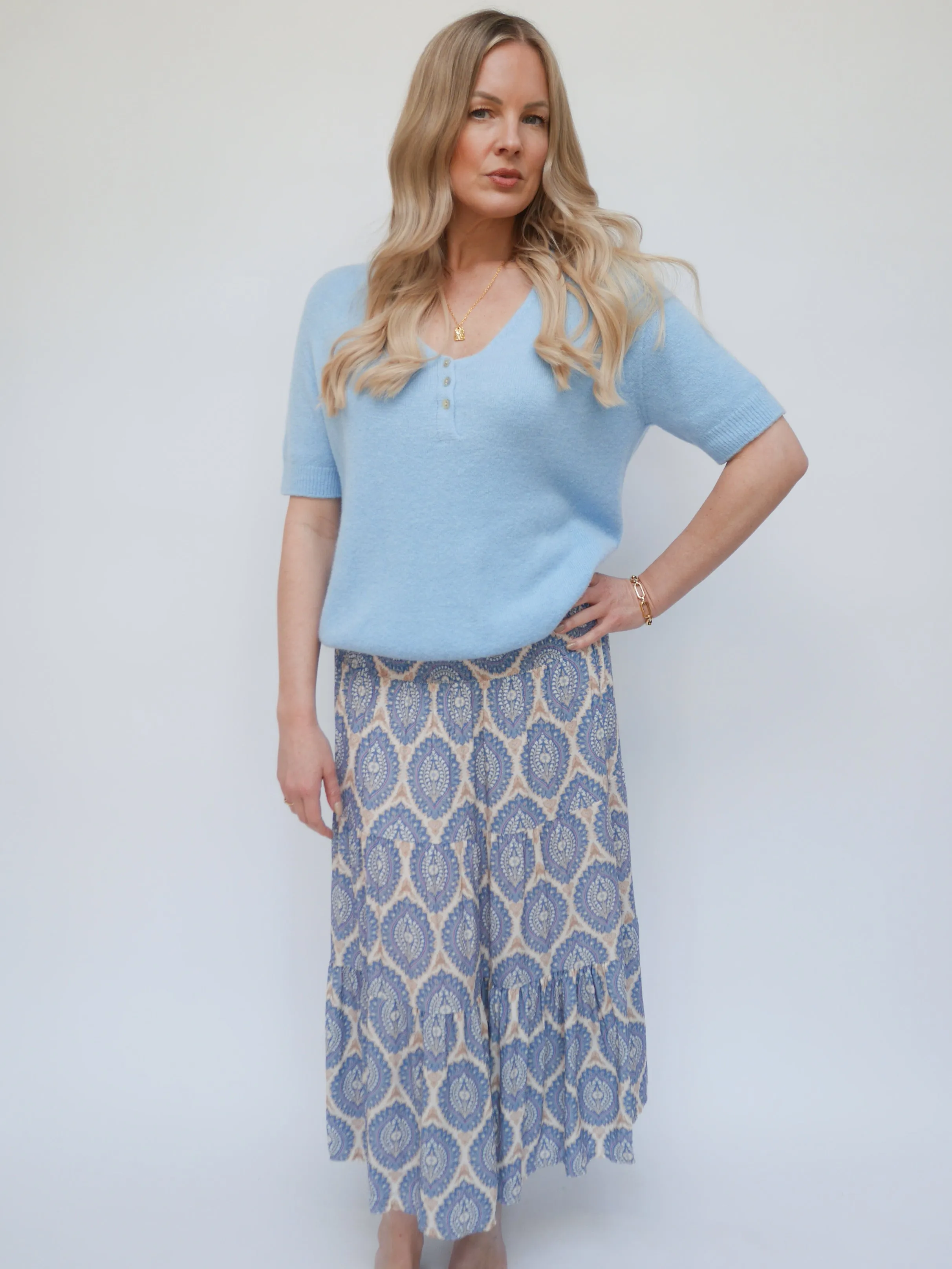 Margot Skirt Dress Baby Blue