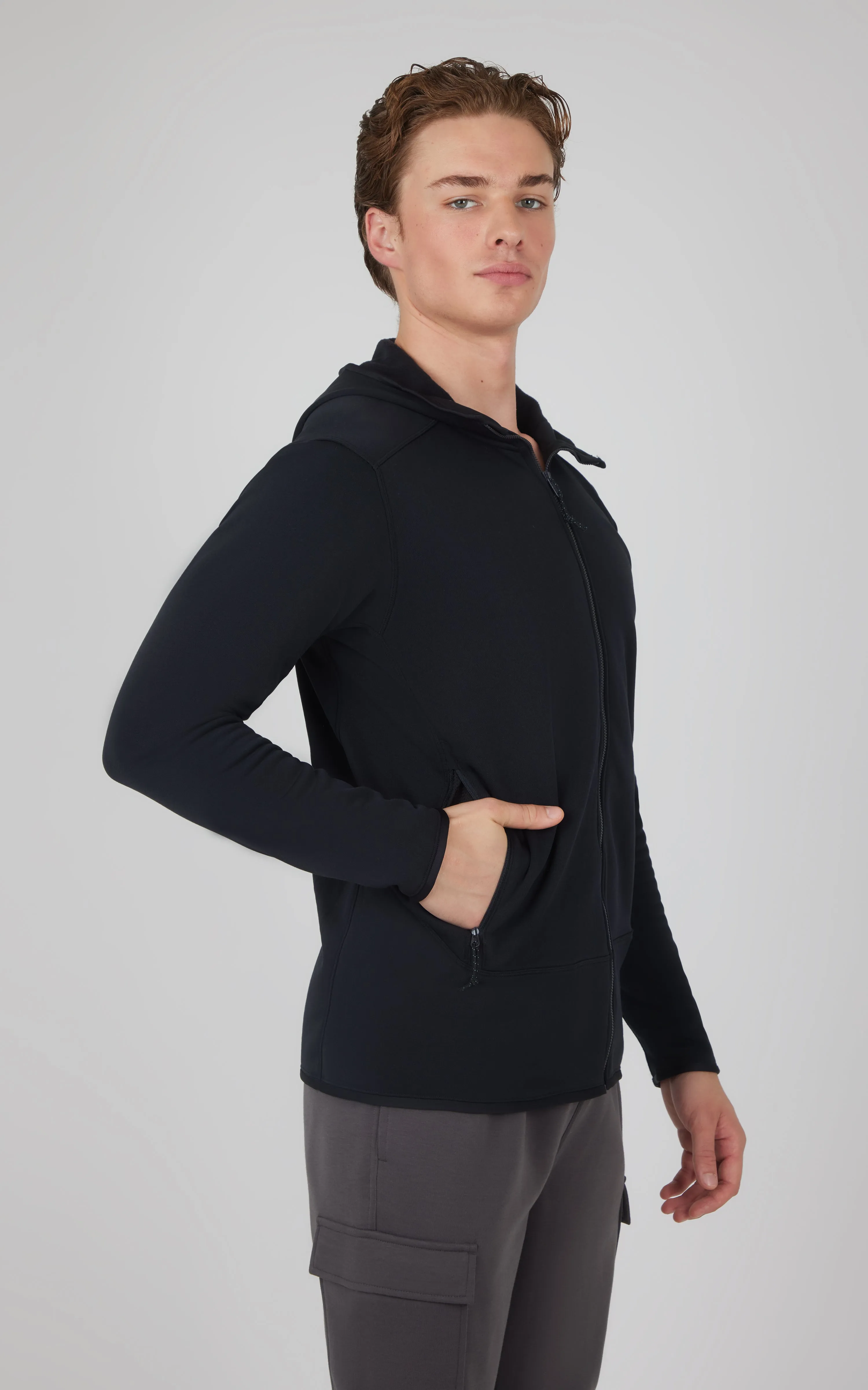 Mens Softlite Fleece Inside Hoodie Jacket