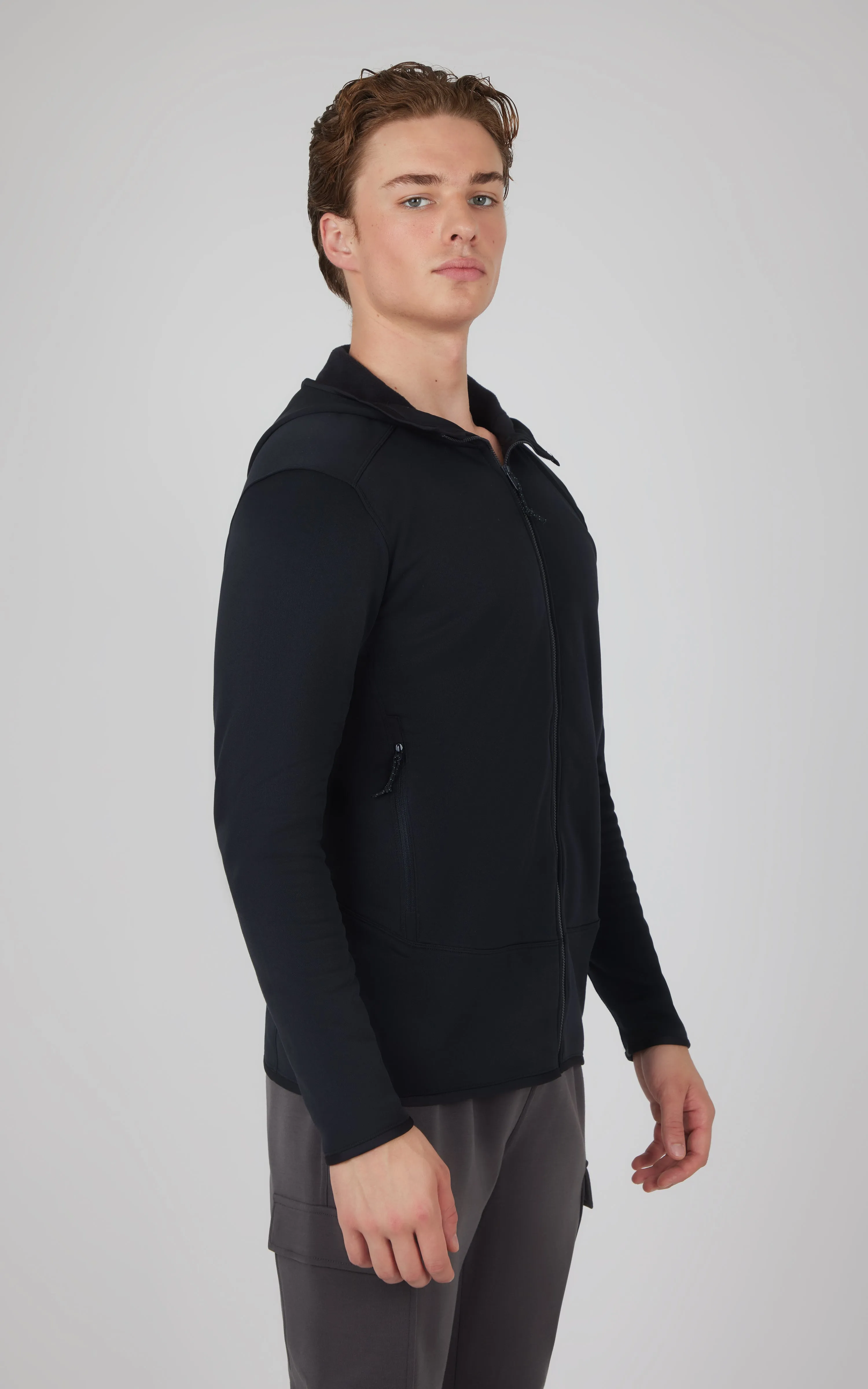 Mens Softlite Fleece Inside Hoodie Jacket